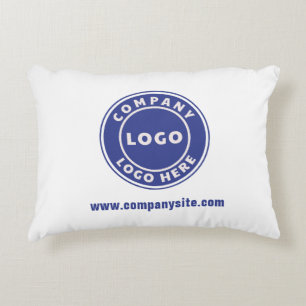Business Logo Matching Corporate and Guesthouse Accent Pillow