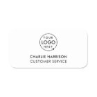 Business Logo | Minimal White Employee Staff