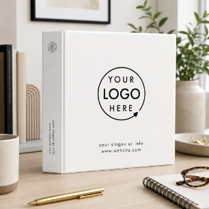 Business Logo   Minimalist Clean Simple White Binder