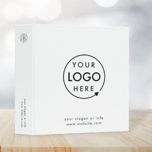 Business Logo   Minimalist Clean Simple White Binder