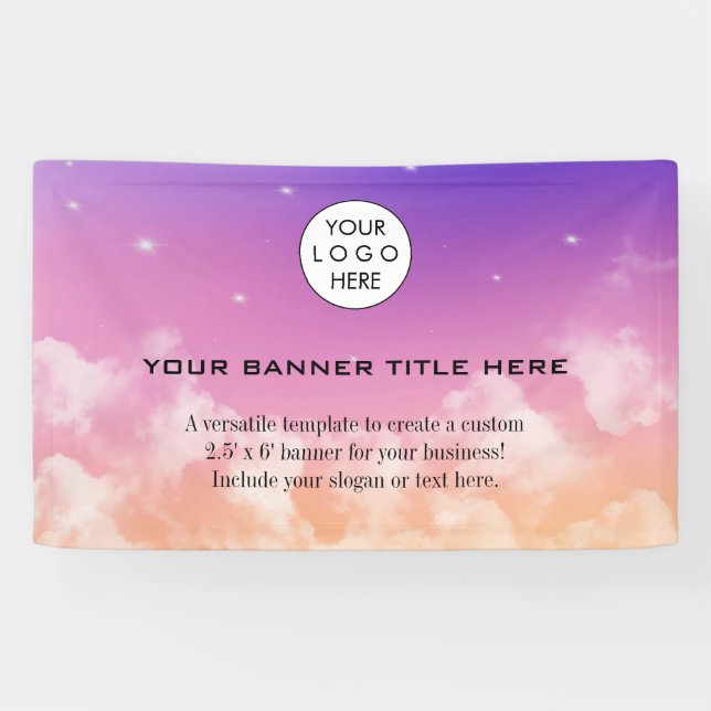 Business Logo Minimalist Modern professional blush Banner (Horizontal)