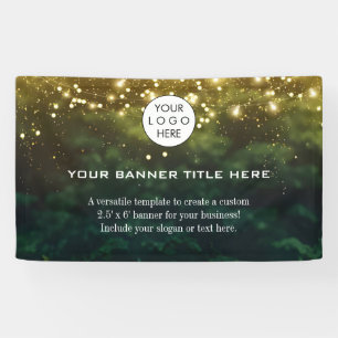 Business Logo Minimalist Modern professional green Banner