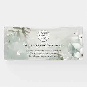 Business Logo Minimalist Modern professional white Banner