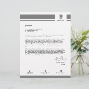Business Logo Minimalist Simple Clean Letterhead