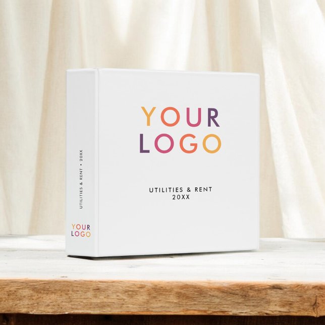Business Logo Minimalist White Binder (Creator Uploaded)