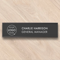 Business Logo | Modern Black Company Office