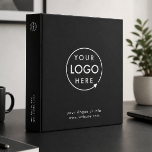 Business Logo   Modern Black Stylish Professional Binder