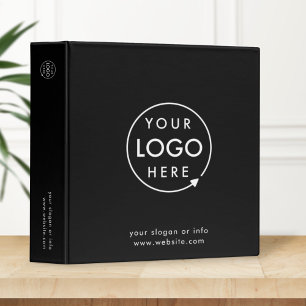 Business Logo   Modern Black Stylish Professional Binder