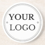 Business Logo Modern Christmas Coaster<br><div class="desc">Add your corporate logo to this simple modern Christmas coaster in a modern minimalist style. Perfect holiday promotional favour.  Easy to customize. Get yours today!</div>