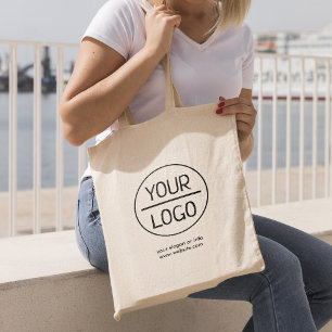Business Logo   Modern Company Promotional Large T Tote Bag