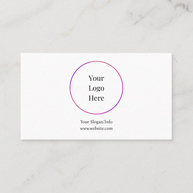 Business Logo | Modern Company Template Card (Front)