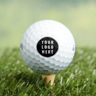 Business Logo Modern Custom QR Code Minimalist Golf Balls