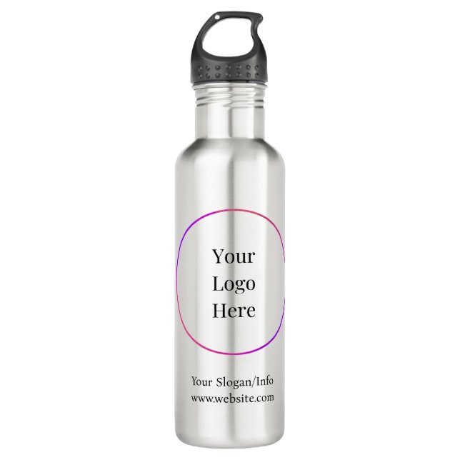 Business Logo Modern Customizable Templates 710 Ml Water Bottle (Front)