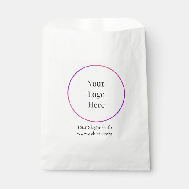 Business Logo Modern Customizable Templates Favour Bag (Front)