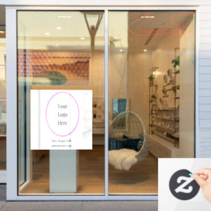Business Logo Modern Customizable Templates Window Cling