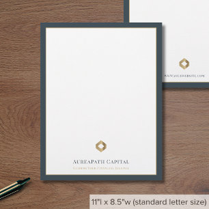 Business Logo Modern Luxury Letterhead