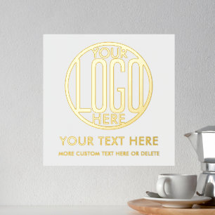 Business Logo Modern Minimal Company Promotional Foil Prints
