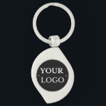 Business Logo Modern Professional Branded Keychain<br><div class="desc">Personalize this simple minimalist template with your company logo and make a big professional promotional statement for your business. Brand and grow your business. Easy to customize. Get yours today!</div>