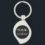 Business Logo Modern Professional Branded Keychain<br><div class="desc">Personalize this simple minimalist template with your company logo and make a big professional promotional statement for your business. Brand and grow your business. Easy to customize. Get yours today!</div>