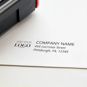 Business Logo Modern Professional Corporate Self-inking Stamp