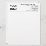 Business Logo Name Address Contact Info Letterhead<br><div class="desc">Custom Colours and Font - Your Business Office Letterhead with Logo - Add Your Logo - Image / Business Name - Company / Address - Contact Information / more - Resize and move or remove and add elements / image / text with customization tool. Choose / add your favourite text...</div>