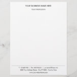 Business Logo Name Address Info Letterhead<br><div class="desc">Your Business Office Letterhead with Logo (back side) Name Profession Address Contact information - Personalize with Customization Tool ! Choose olors / font / size</div>