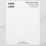 Business Logo Name Address Professional Letterhead<br><div class="desc">Custom Colours and Font - Your Business Letterhead with Logo - Add Your Logo - Image / Name - Company / Address - Contact Information/ more - Resize and move or remove and add elements / image with Customization tool. Choose colours / font / size ! Good Luck - Be...</div>