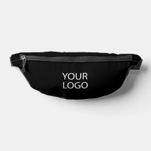 Business Logo Name Black Fanny Pack