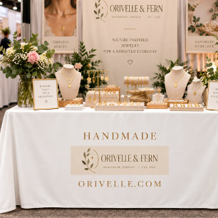 Business logo name brand colour vendor booth tablecloth