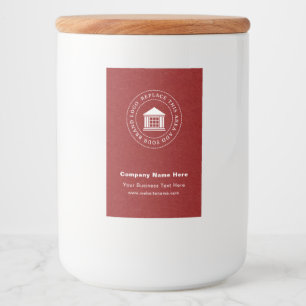 Business Logo Name Custom Food Container Label