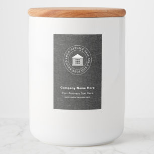 Business Logo Name Custom Food Container Label