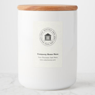 Business Logo Name Custom Food Container Label