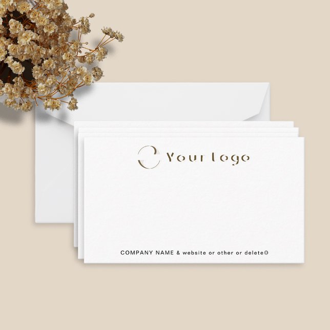 Business logo Name Minimal Company White Custom Card (Creator Uploaded)