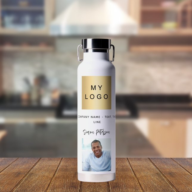 Business logo name signature photo brand colour water bottle (Creator Uploaded)