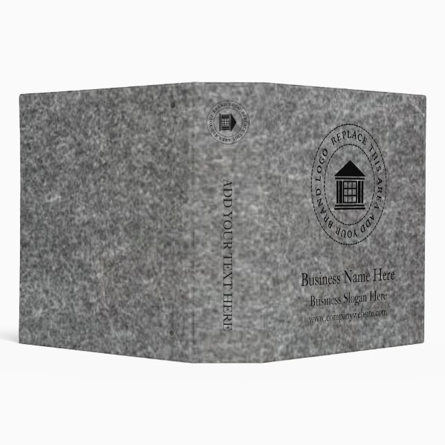Business Logo | Name | Simple Custom Binder (Background)