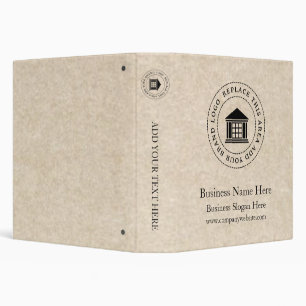 Business Logo Name Simple Custom Binder