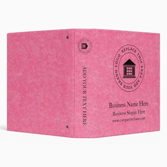 Business Logo | Name | Simple Custom Binder (Background)