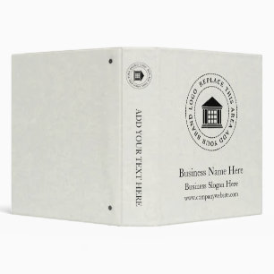 Business Logo   Name   Simple Custom Binder