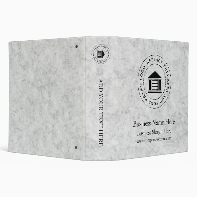 Business Logo | Name | Simple Custom Binder (Background)