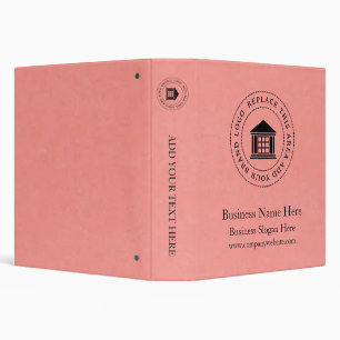 Business Logo Name Simple Custom Binder