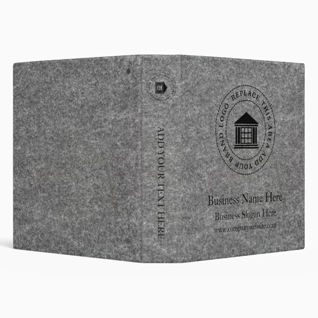 Business Logo | Name | Simple Custom Binder (Background)