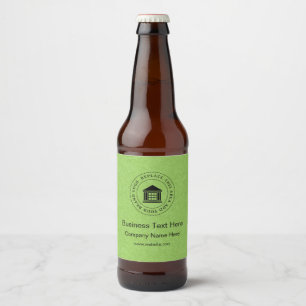 Business Logo Name Slogan Website Promotional Beer Bottle Label