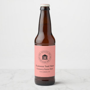 Business Logo   Name   Slogan Website Promotional Beer Bottle Label