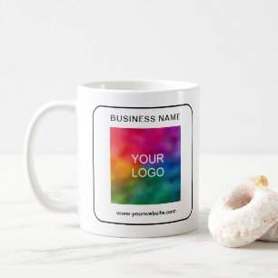 Business Logo Name Url QR Code Template Customer Coffee Mug