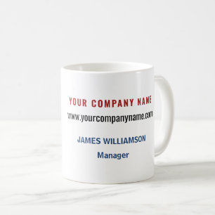 Business Logo Name Website Employee Promotional  Coffee Mug