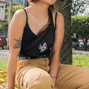 Business logo on Black, Promotion Crossbody Fanny Pack