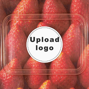 Business Logo on Circle Adhesive Label