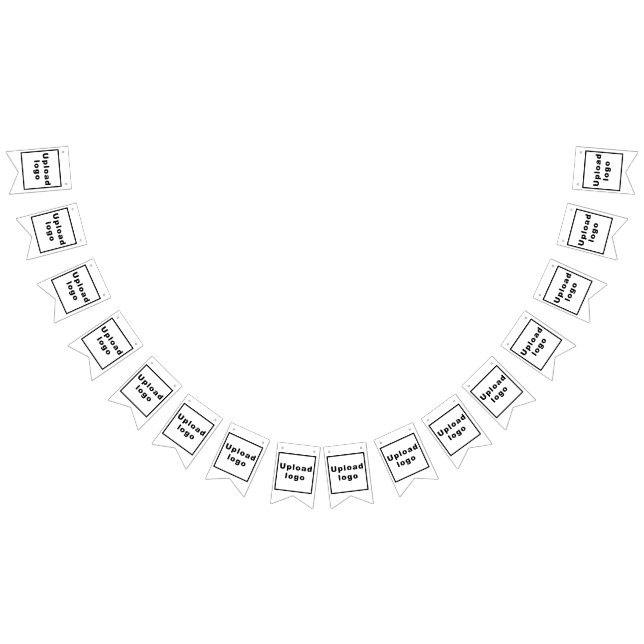 Business Logo on White Swallowtail Bunting Banner (All)