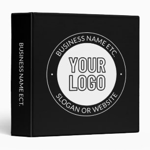Business Logo or Design & Editable Text Template Binder