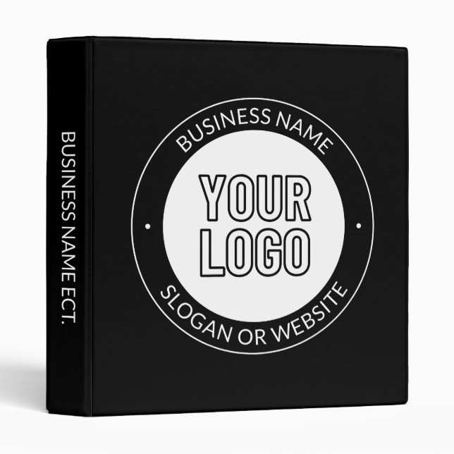Business Logo or Design & Editable Text Template Binder (Front/Spine)